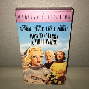 Vhs Used How To Marry A Millionaire 1992 Marilyn Monroe Tape Marilyn Collection